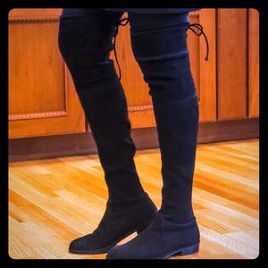 Stuart Weitzman Black Suede Boots (run large)